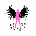 Pink Goth Angel shirt by HeatherArt Pink Goth Angel shirt