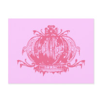 Pink Gothic Lolita Decayed Crown postcards