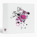pink gothic skull and anchor vector art design binders