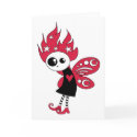 Pink Gothic Xmas Fairy cards