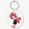 Pink Gothic Xmas Fairy keychains