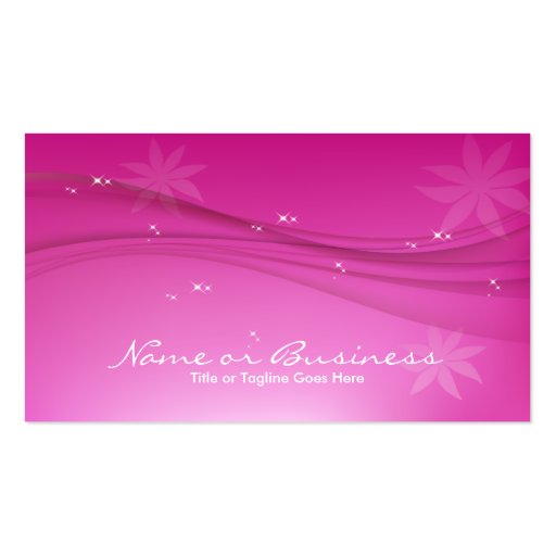 pink grace business cards (back side)