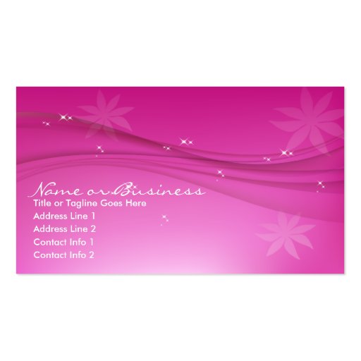 pink grace business cards