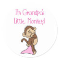 Pink Grandpas Monkey stickers