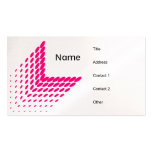 Pink Graphic Accent Business Card Templates