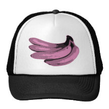 Pink Graphic Banana Hats