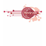 Pink Graphic Circle Texas T-Shirt