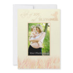 Pink grass baby shower invitation