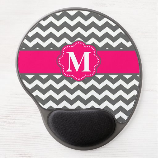 mouse pad alas mouse pink chevron pink gray chevron monogram mousepad gel mouse .