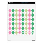 Pink & Green Argyle Pattern PS3 Slim Skin