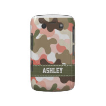 Pink Green Camo Camouflage Blackberry Bold Case
