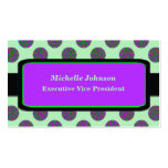 pink green Colorful Circles business cards