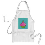 Pink & Green Cupcake aqua aprons