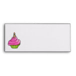 Pink & Green Cupcake Letterhead Envelope