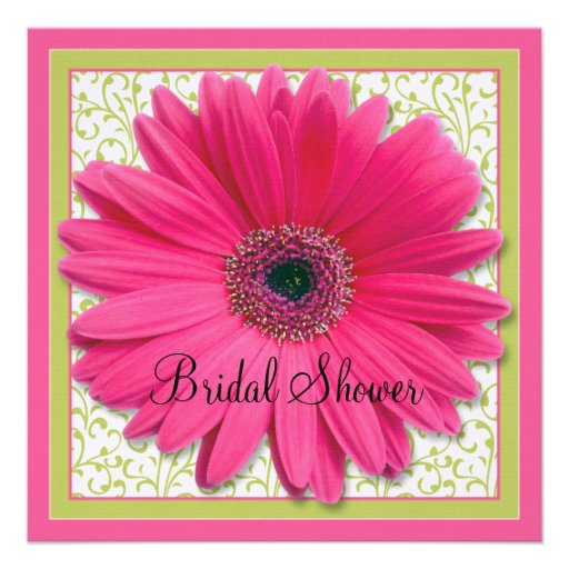 Gerbera Daisy Invitations