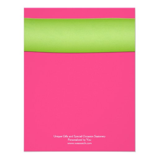 Pink Green Gerbera Daisy Bridal Shower Invitation