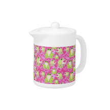 Pink Green Love Frogs
