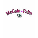 Pink & Green McCain Palin '08 T-Shirt by bizarretees Pink & Green McCain Palin '08 T-Shirt