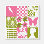 Pink & Green Patchwork Magnet