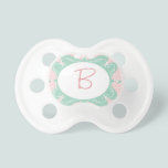 Pink & Green Polka-Dot with Ribbon & Swirls pacifiers