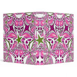 Pink Green Stars Fractal Binder
