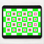 Pink &amp; Green Vertigo Mousepad