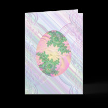 Pink Green & Yellow Painted Egg cards