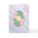 Pink Green & Yellow Painted Egg cards