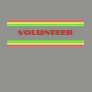 pink green yellow volunteer