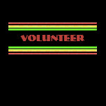 pink green yellow volunteer