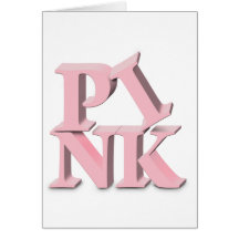 PINK GREETING CARD