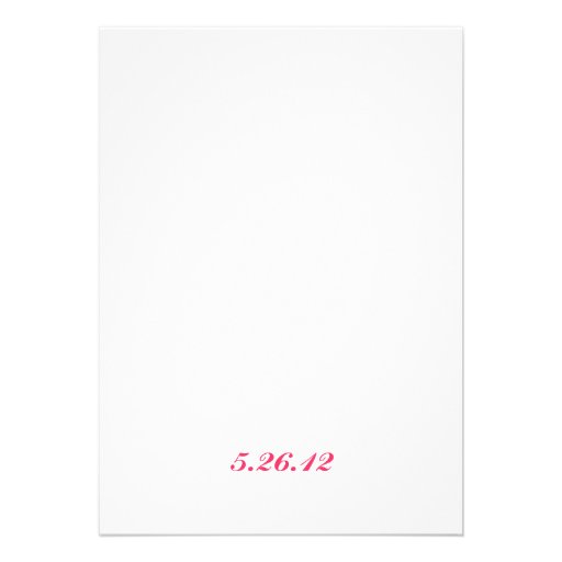 Pink & Grey Vows Custom Invites