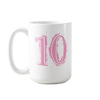 PINK GRUNGE NUMBER 10 mug