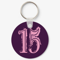 PINK GRUNGE NUMBER 15 keychains by dgpaulart PINK GRUNGE NUMBER 15 keychains