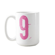 PINK GRUNGE NUMBER 9 mugs by dgpaulart PINK GRUNGE NUMBER 9 mugs