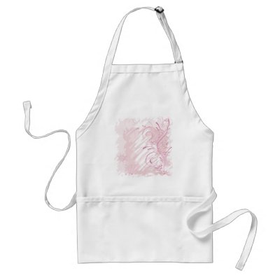 pink grunge winter aprons by VioDeSign