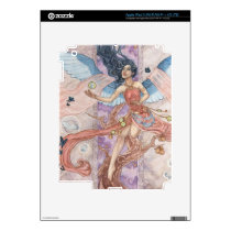 Pink Guardian Angel with Butterflies iPad Skin skins