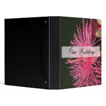 Pink gum tree Flower Wedding Binder