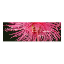Pink gum tree Flower Wedding Business Card