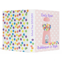 Pink Gumball Machine binders by candystore Pink Gumball Machine binders