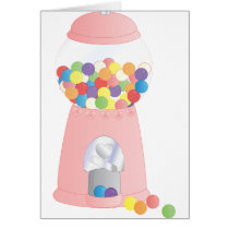 Pink Gumball Machine Cards