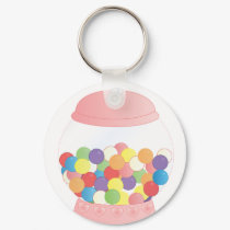 Pink Gumball Machine keychains