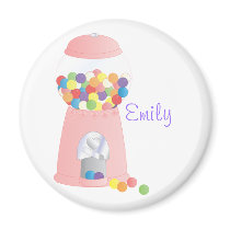Pink Gumball Machine Magnets