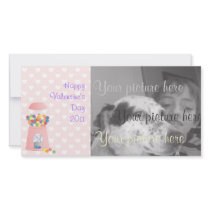 Pink Gumball Machine Photo Card