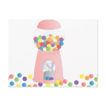 Pink Gumball Machine postcards