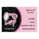 Pink Hair Salon businesscards business cards