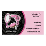Pink Hair Salon businesscards business cards