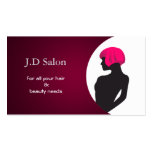 Pink Hair Salon businesscards business cards