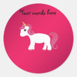 Pink hair unicorn sticker
