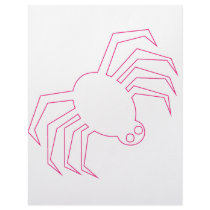 Pink Halloween Spider letterhead